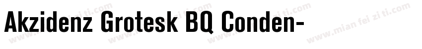 Akzidenz Grotesk BQ Conden字体转换